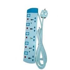 Power King Fridge, Tv , Iron Box And Electric Kettle Support Heavy Duty 5 Way Power Extension Cable
