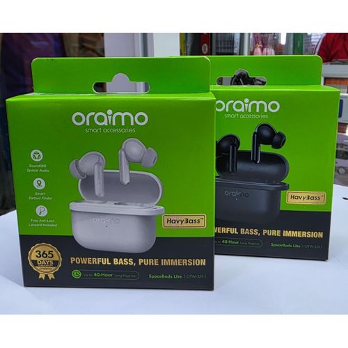 Oraimo SpaceBuds Lite True Wireless Earbuds – ENC Calls, Deep Bass, Bluetooth 5.3, Long Battery Life