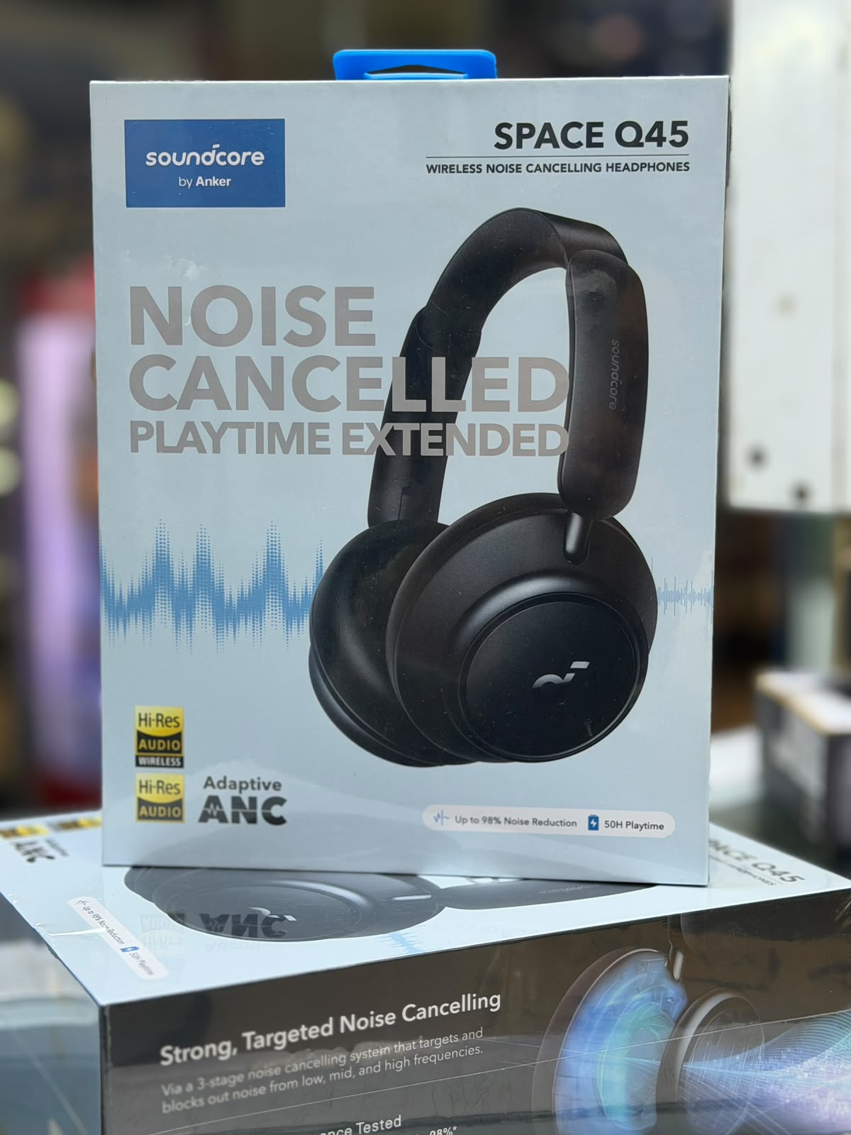 Soundcore Space Q45 Wireless Noise Cancelling Headphones – Adaptive ANC, Hi-Res Audio, 65H Playtime, LDAC, Bluetooth 5.3