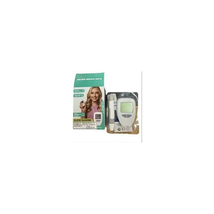 Blood Glucose Monitor Glucometer Blood Sugar Diabetes Tester Kit . Sugar Testing Machine . 50pcs Test Strips . 100pcs Lancets Needles