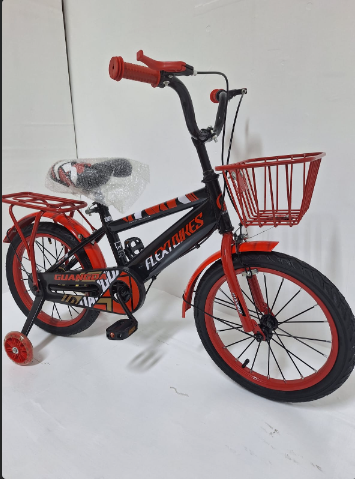 16-Inch(4-8 Years) Kids Bicycle with Training Wheels & Front Basket – Children's Bike for Boys and Girls Make every ride fun and exciting with this 16-inch kids bicycle.