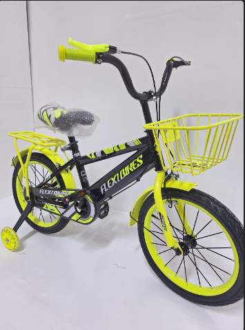 16-Inch(4-8 Years) Kids Bicycle with Training Wheels & Front Basket – Children's Bike for Boys and Girls Make every ride fun and exciting with this 16-inch kids bicycle.
