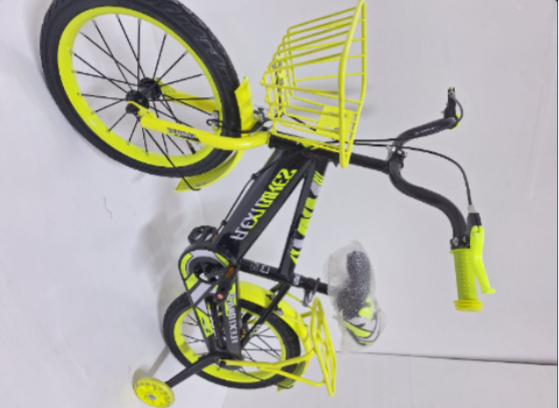 16-Inch(4-8 Years) Kids Bicycle with Training Wheels & Front Basket – Children's Bike for Boys and Girls Make every ride fun and exciting with this 16-inch kids bicycle.