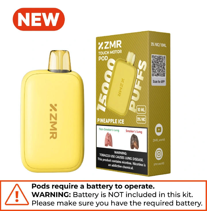 Pineapple Ice ZMR Touch Motor 30k puffs Prefilled Pods Fashion vape Nairobi Warehouse vape Shipping Great Price Vape Best Flavor Vape Pods
