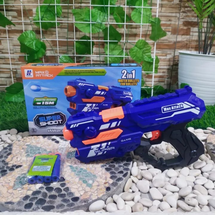 Kids Toy Blaster Gun – Foam Dart Shooting Toy with Safe Soft Darts, Outdoor Target Game for Boys & Girls
