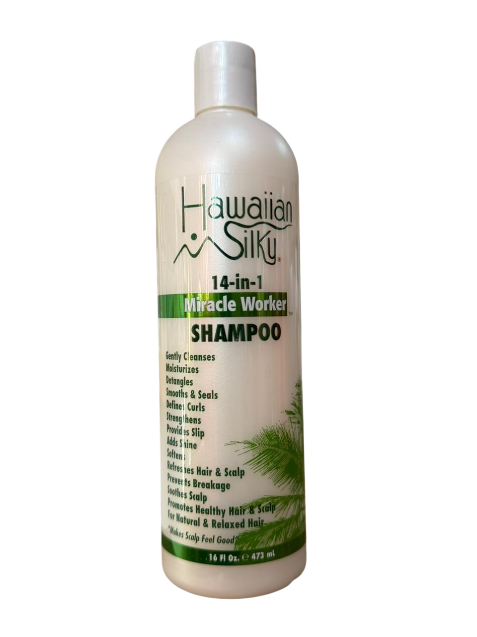 Hawaiian Silky 14 in 1 Miracle Worker Shampoo 16oz | Moisturizing & Conditioning Hair Shampoo for All Hair Types | Deep Clean, Detangle & Shine Boost