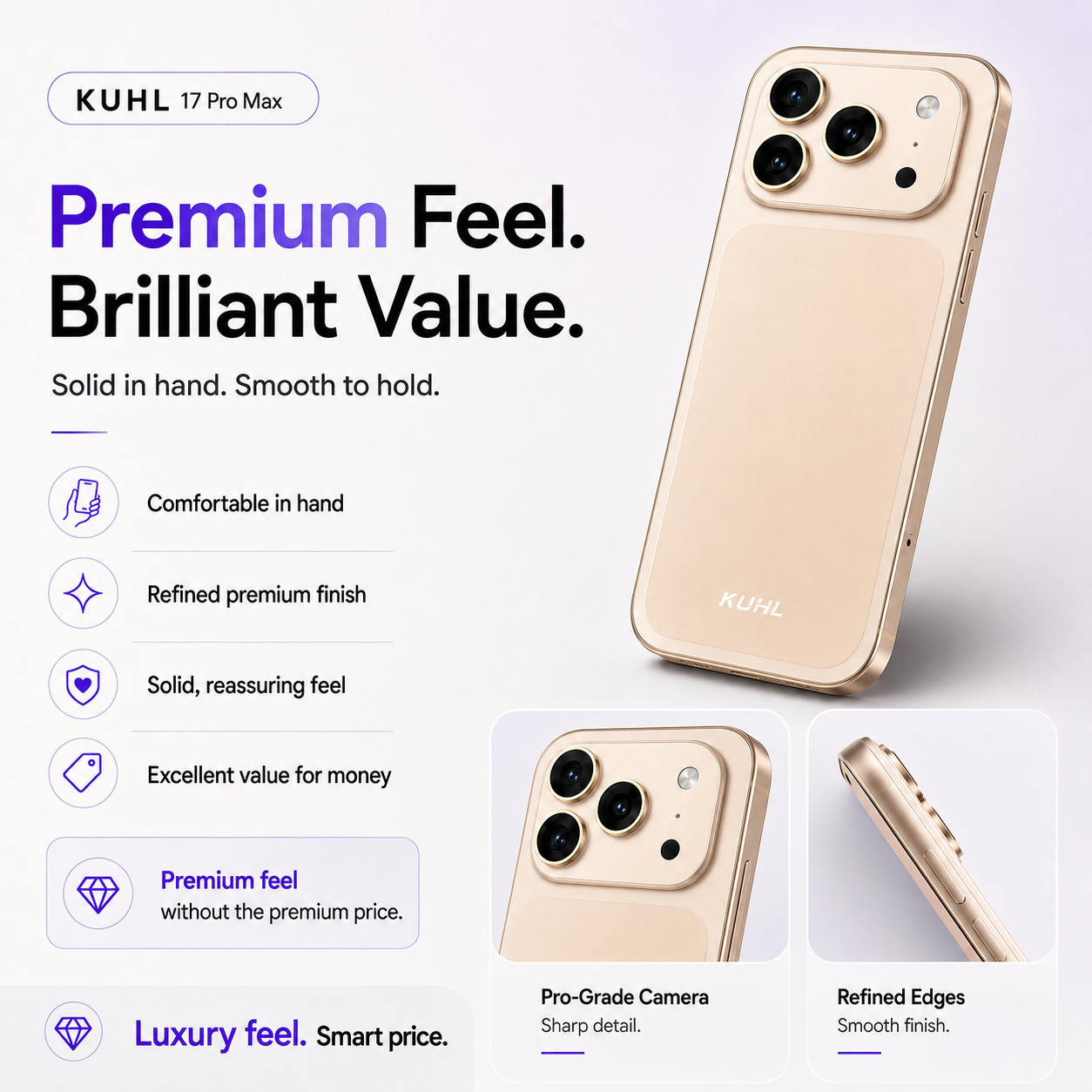BUY Phone with FREE Powerbank
📱Kuhl 17 Pro Max 6.8" Smartphone (8GB+128GB) 
⚡️Type-C Fast Charging - 1 YR WRTY 
🎁FREE GIFT - 20000mAh Powerbank