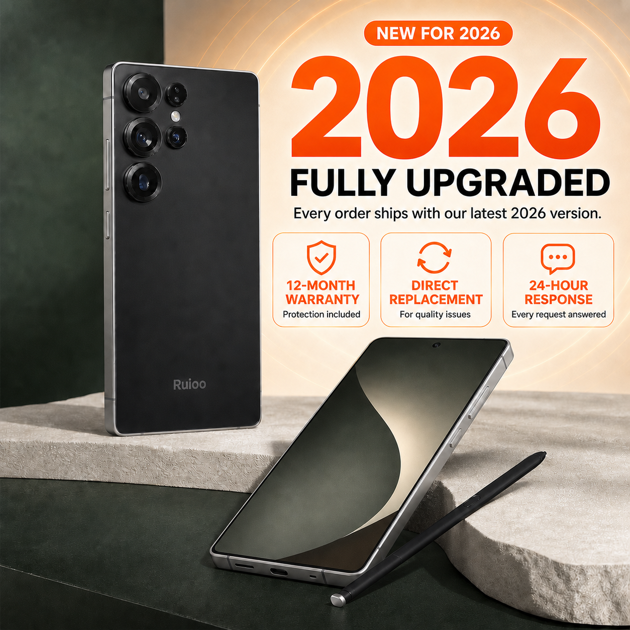【Kilimall Exclusive】 NEW PHONE RUIOO S25 Ultra 5000mAh
Built-in Stylus • 6.8" Display • 8（4+4）GB + 128GB
1 Year Warranty | Nairobi Stock
