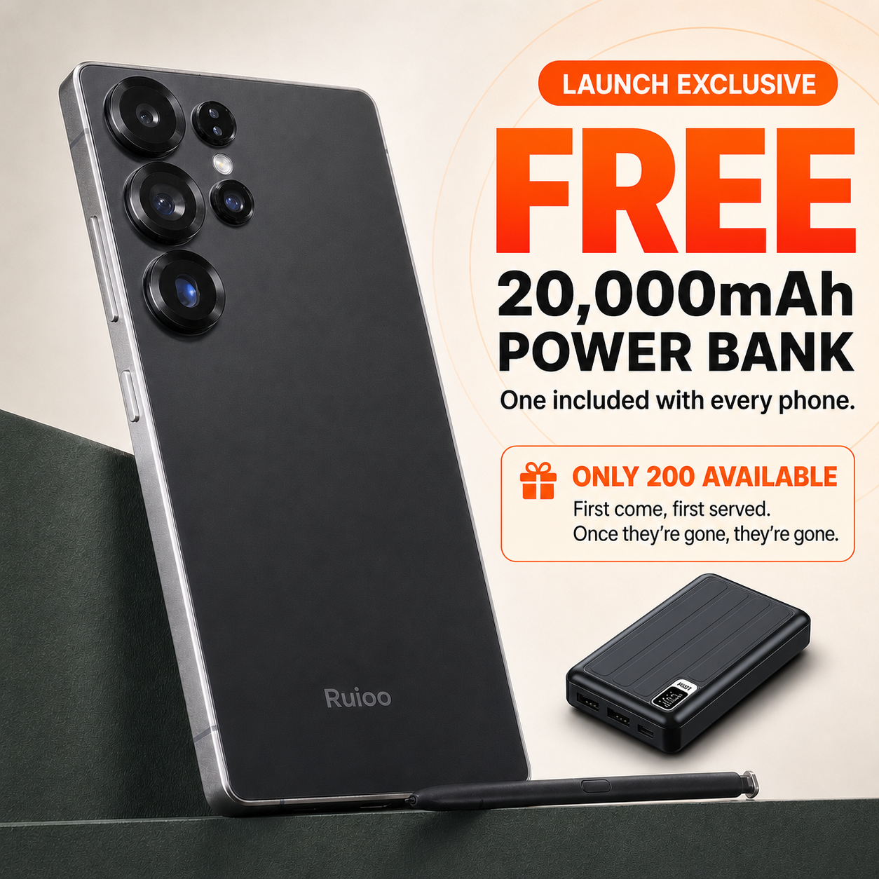 【Kilimall Exclusive】 NEW PHONE RUIOO S25 Ultra 5000mAh
Built-in Stylus • 6.8" Display • 8（4+4）GB + 128GB
1 Year Warranty | Nairobi Stock