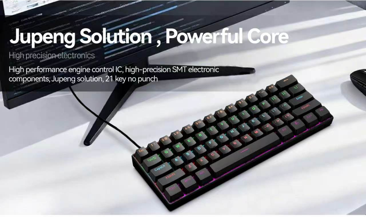 H61 Keythos Keyboard  Backlit Gaming Keyboard  Wired Keyboard Suitable For Gamers