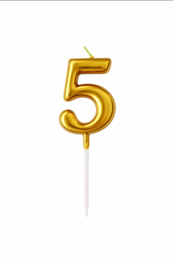 Birthday Number Candles Set 0–9 Reflective Numeral Cake Candles Decorative Number Candles for Birthday Anniversary Celebration Cake Topper Party Supplies