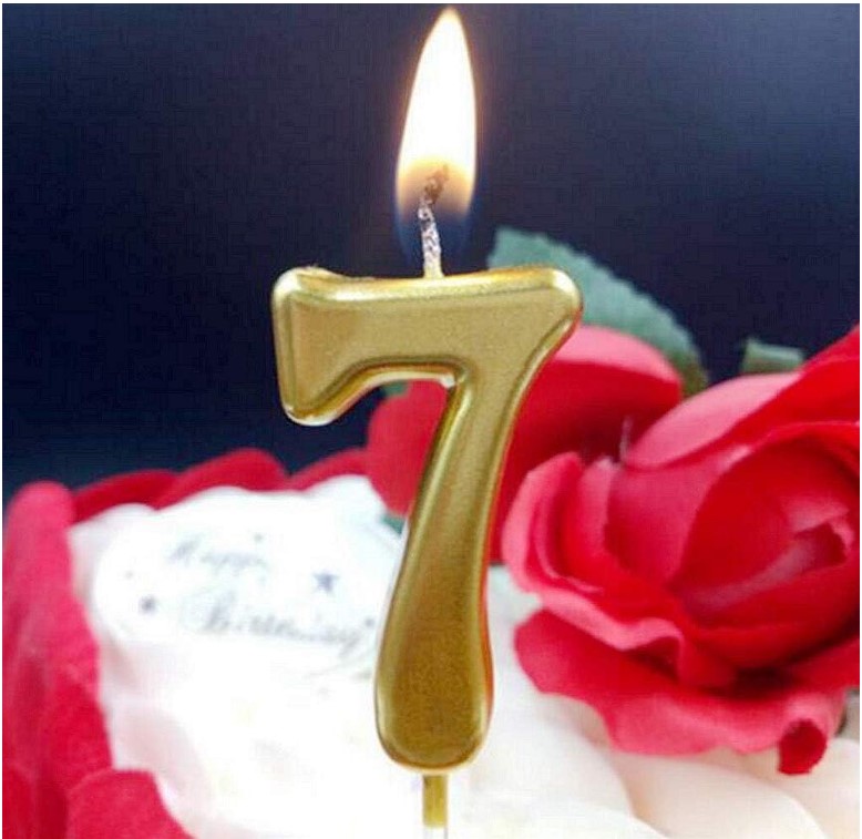 Number Candles Birthday0–9 Reflective Numeral Cake Candles Decorative Number Candles for Birthday Anniversary Celebration Cake Topper Party Supplies