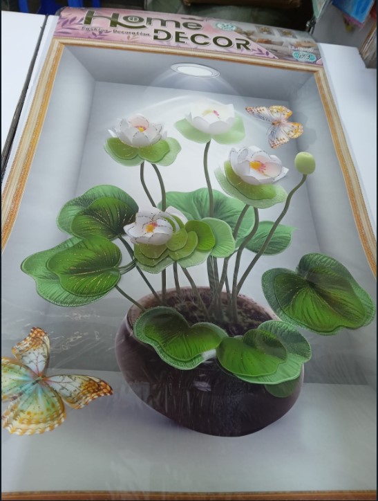 Flower Sticker Decorative Floral Wall & Craft Sticker Peel & Stick PVC Flower Decal for DIY Crafts Scrapbooking Room Decoration Furniture & Home Decor