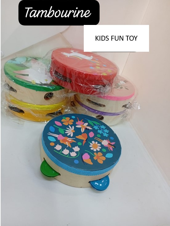 Tambourine Sunshine Kids Musical Instrument with Bells Vibrant Multicolored Fairy Theme Hand Percussion Toy Tambourine for Children Early Music Learning Rhythm Development Educational Musical Toy Age