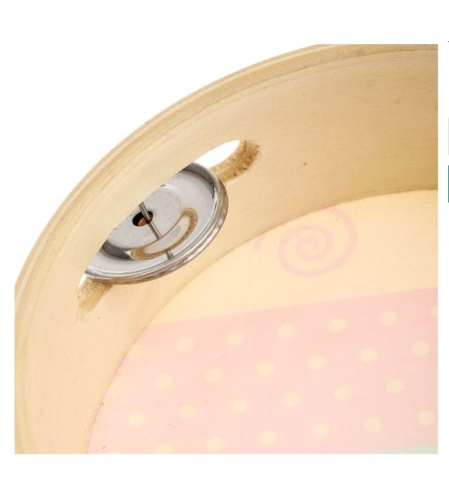 Tambourine Sunshine Kids Musical Instrument with Bells Vibrant Multicolored Fairy Theme Hand Percussion Toy Tambourine for Children Early Music Learning Rhythm Development Educational Musical Toy Age