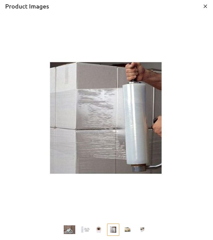 Stretch Film Shrink Wrap Roll Industrial Heavy Duty Transparent Pallet Wrapping Plastic Film for Packaging Moving Storage & Cargo Protection Single Roll  **ON OFFER **