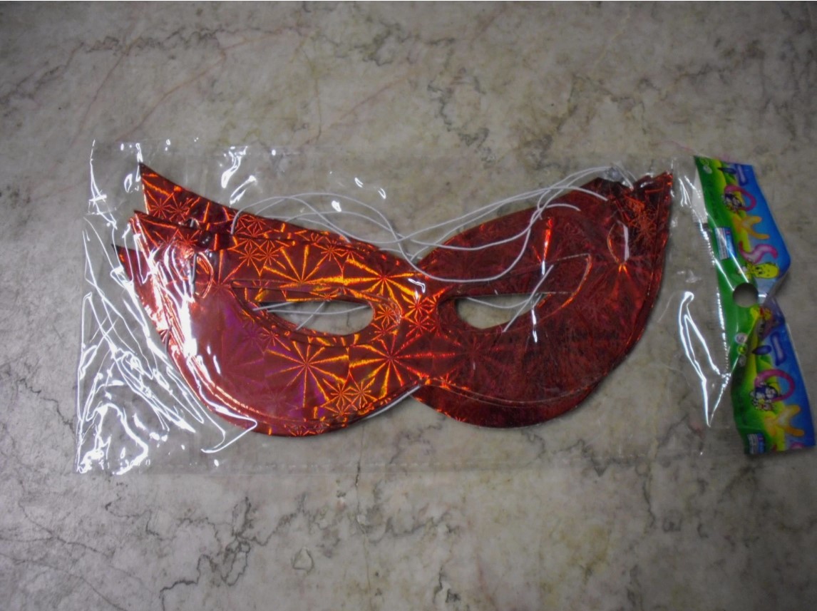 Masquerade Eye Mask Party Mask Holographic Costume Accessory Shiny Iridescent Venetian Style Half Face Mask for Celebrations Halloween Masquerade Ball Costume Party Events