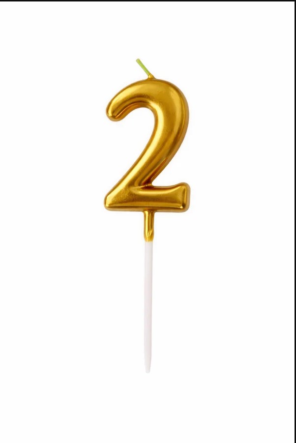 Birthday Number Candles Set 0–9 Reflective Numeral Cake Candles Decorative Number Candles for Birthday Anniversary Celebration Cake Topper Party Supplies
