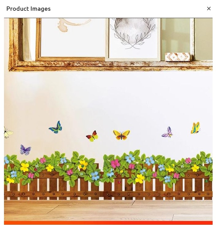 Green Grass and Butterfly Wall Sticker Waterproof PVC 3D  Decorative Peel & Stick Nature Themed Wall Art Removable Floral Grass Butterfly Design Home Room Decor for Walls Glass Tiles Furniture