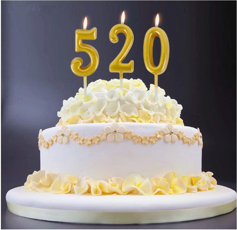 Number Candles Birthday0–9 Reflective Numeral Cake Candles Decorative Number Candles for Birthday Anniversary Celebration Cake Topper Party Supplies