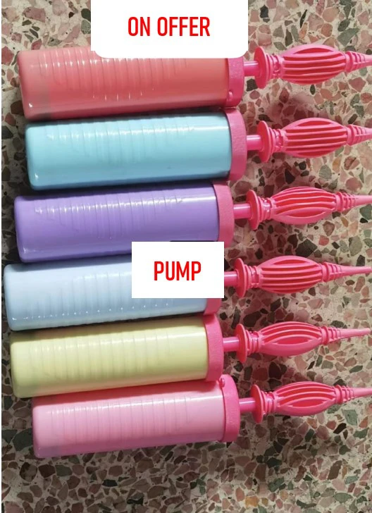 Manual Balloon Hand Pump Assorted Portable Plastic Air Inflator Pump for Balloons Yoga Balls & Floaters Non-Slip Grip Party Decoration Inflation Tool Lightweight Handheld Balloon Pump for Events & Hom