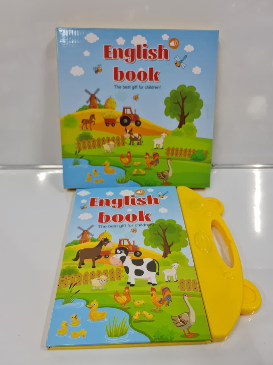 Interactive Talking Sound Book English Learning Audio Book for Kids Educational Touch & Learn Book with Alphabet Numbers Animals Colors Shapes & Vocabulary Learning Activities