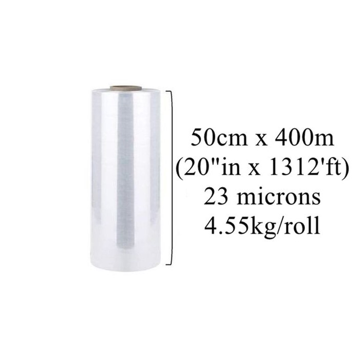 Stretch Film Shrink Wrap Roll Industrial Heavy Duty Transparent Pallet Wrapping Plastic Film for Packaging Moving Storage & Cargo Protection Single Roll  **ON OFFER **