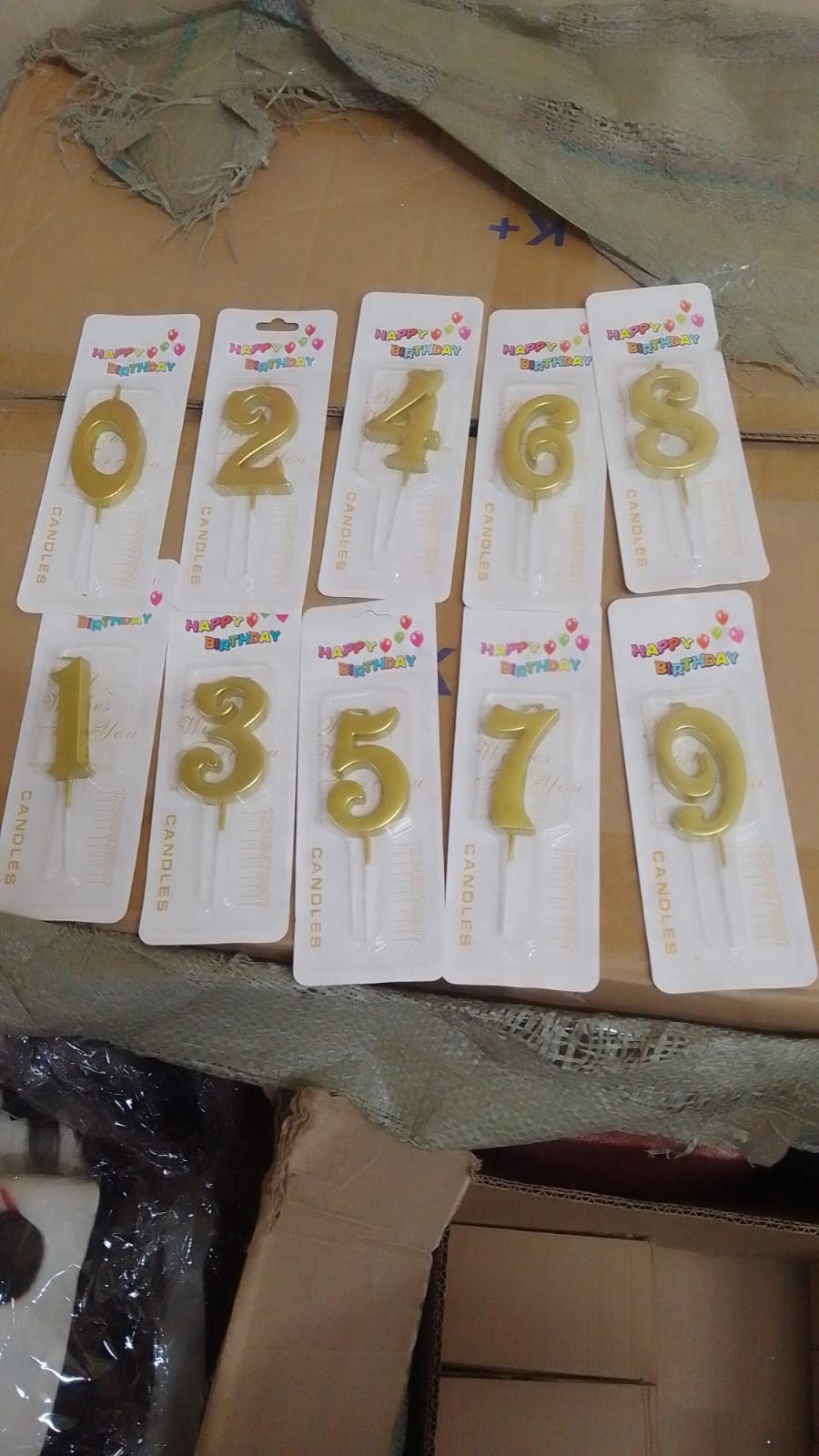 Number Candles Birthday0–9 Reflective Numeral Cake Candles Decorative Number Candles for Birthday Anniversary Celebration Cake Topper Party Supplies