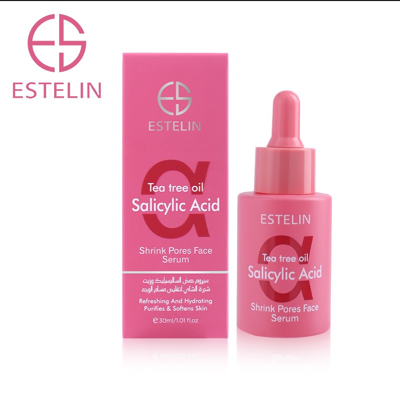 Tea Tree Oil + Salicylic Acid Face Serum Pore Minimizing Oil Control Acne Care Refreshing Hydrating Skin Treatment Serum for Oily & Acne-Prone Skin