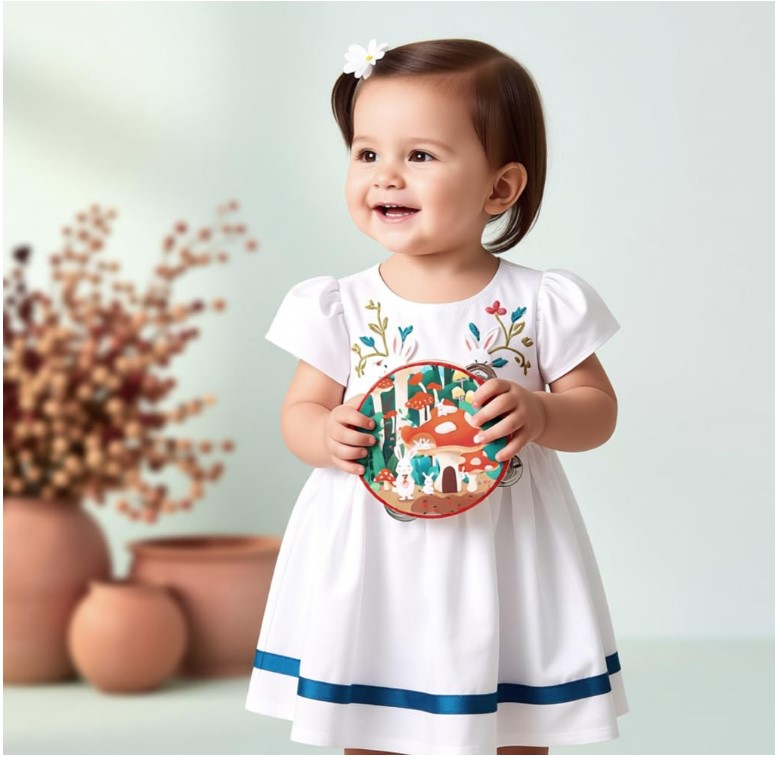 Tambourine Sunshine Kids Musical Instrument with Bells Vibrant Multicolored Fairy Theme Hand Percussion Toy Tambourine for Children Early Music Learning Rhythm Development Educational Musical Toy Age