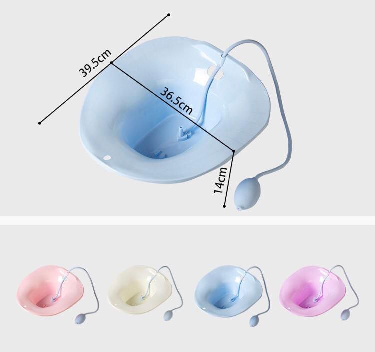 Yoni Sitz Bath Basin | Portable Perineal Soaking Basin | Personal Hygiene Bath for Postpartum Recovery, Hemorrhoid Relief & Gentle Feminine Care