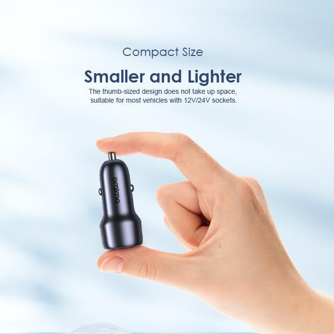 Oraimo Bullet 48 48W Car Charger - Small Size Ultra Fast Charging for All Devices