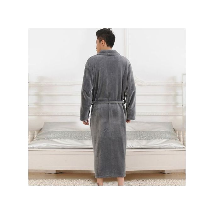 Unisex Bathrobe - Grey, Soft Cotton Towel Wrap for Men and Women, Lightweight & Absorbent, Perfect for Bathroom, Spa, or Daily Use