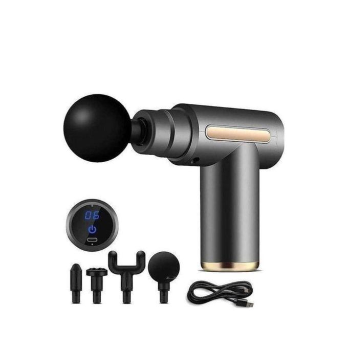 Mini Gun Massager Machine for Pain Relief - Body, Neck, Shoulders, Back, Arms & Feet Massager - 6 Speed Settings - 7 Type C Charging for Muscle Pain Relief Recovery and Relaxation for Stiff Shoulders