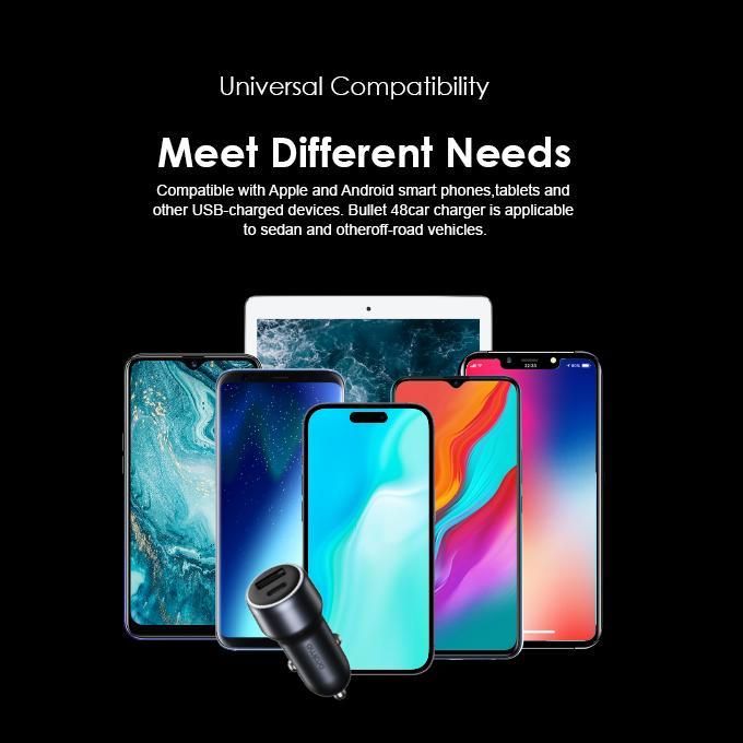 Oraimo Bullet 48 48W Car Charger - Small Size Ultra Fast Charging for All Devices