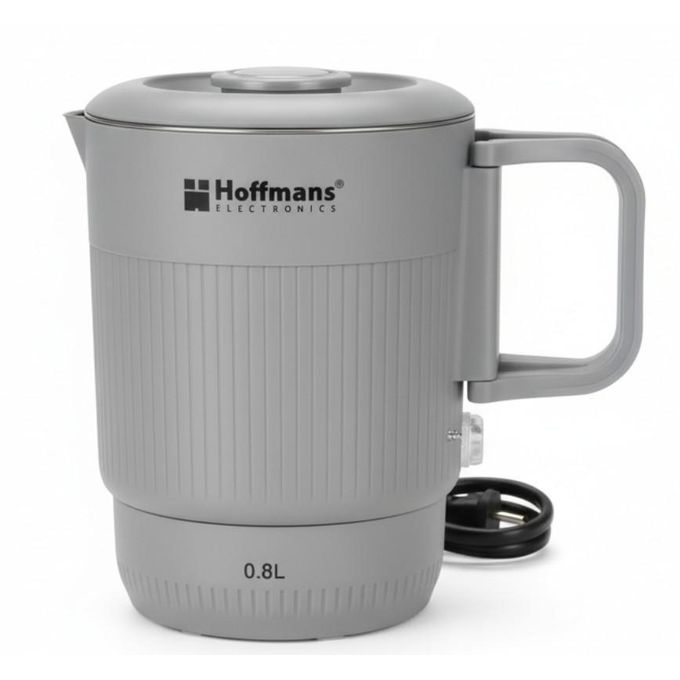 Hoffmans 3-in-1 Foldable Fast Boil Electric 0.8L Travel Kettle, Cup & Pot 1200W HM-2560 - Grey