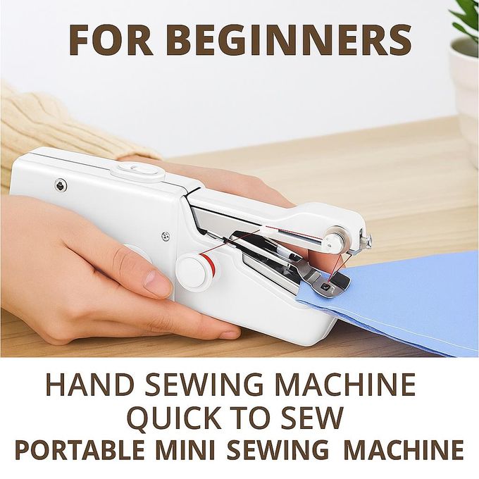 TIMBUTUS Portable Mini Hand Sewing Machine – Quick, Easy & Wireless Sewing for Home, Travel & Emergency Repairs – Compact, Lightweight & Battery Operated