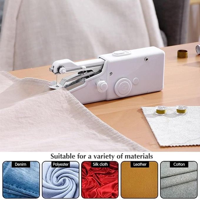 TIMBUTUS Portable Mini Hand Sewing Machine – Quick, Easy & Wireless Sewing for Home, Travel & Emergency Repairs – Compact, Lightweight & Battery Operated