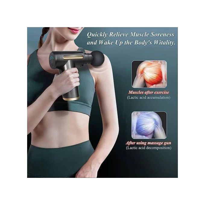 Portable Electric Mini Fascial Massage Gun for Muscle Body Massage - Multicolor, Lightweight, Deep Tissue Percussion, Rechargeable, Handheld, Pain Relief, Relaxation, Home Use, Travel
