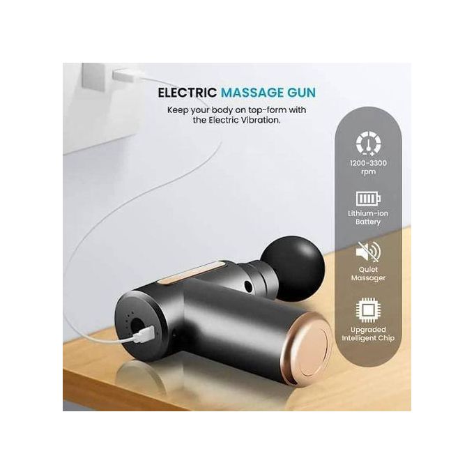 Portable Electric Mini Fascial Massage Gun for Muscle Body Massage - Multicolor, Lightweight, Deep Tissue Percussion, Rechargeable, Handheld, Pain Relief, Relaxation, Home Use, Travel