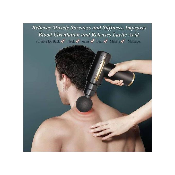 Portable Electric Mini Fascial Massage Gun for Muscle Body Massage - Multicolor, Lightweight, Deep Tissue Percussion, Rechargeable, Handheld, Pain Relief, Relaxation, Home Use, Travel