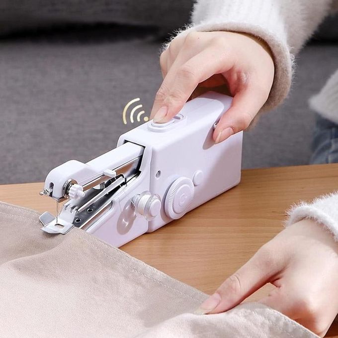 TIMBUTUS Portable Mini Hand Sewing Machine – Quick, Easy & Wireless Sewing for Home, Travel & Emergency Repairs – Compact, Lightweight & Battery Operated