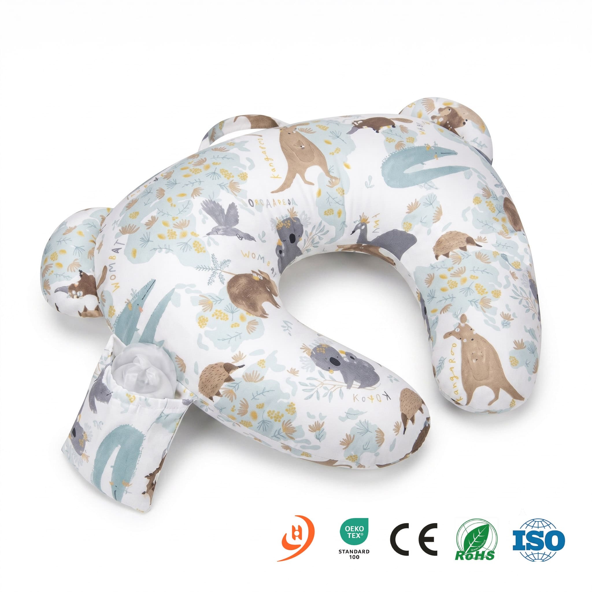 3-in-1 Nursing Pillow | Multipurpose Breastfeeding Support Cushion | Baby Feeding, Sitting & Tummy Time Pillow | Removable Washable Cover