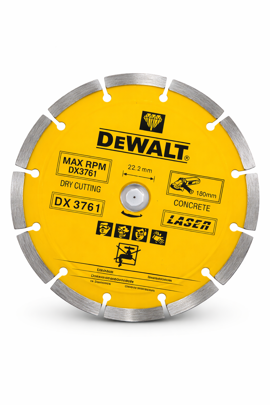 9” (230mm) Diamond Cutting Disc – Concrete Cutting Blade DX3761 (Dry Cutting)
