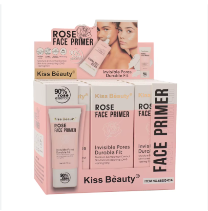 Kiss Beauty Rose Makeup Primer 35ml – Hydrating, Pore Blurring, Long-Lasting Base view 4