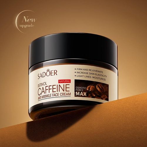 Sadoer Retinol & Caffeine Anti-Wrinkle Eye Cream – Dark Circles & Fine Lines Treatment, Firming Eye Care