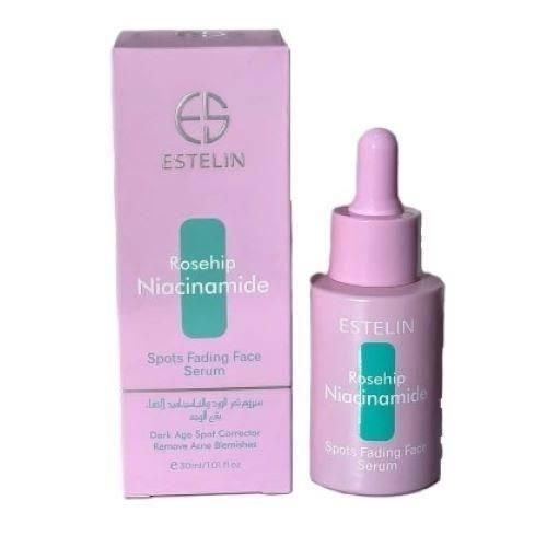 ESTELIN Facial Serum 30ml – Vitamin C, Hyaluronic Acid, Niacinamide, Retinol, Ceramide & Salicylic Acid – Brightening, Anti-Aging, Acne Treatment, Hydrating & Dark Spot Remover