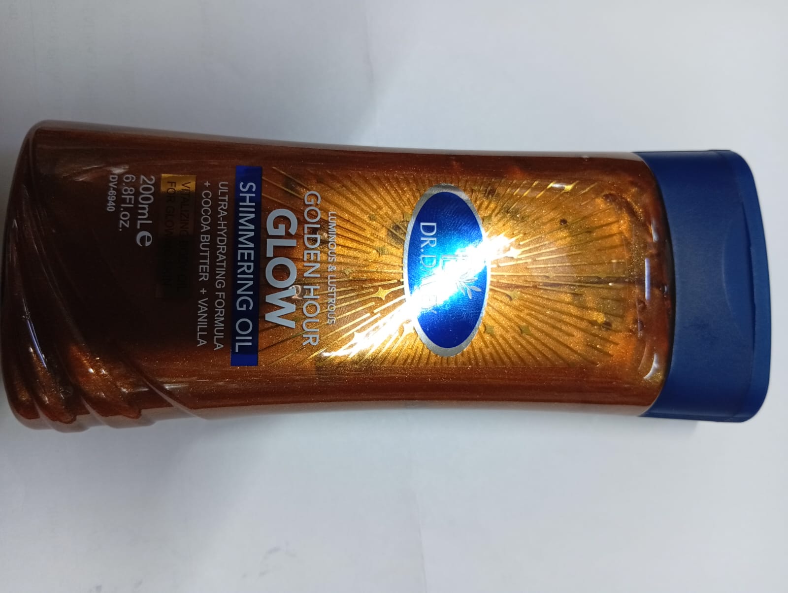 Dr. Davey Golden Hour Glow Shimmering Body Oil – Radiant Hydrating Glow Oil for Face & Body, Lightweight Illuminating Skin Shimmer