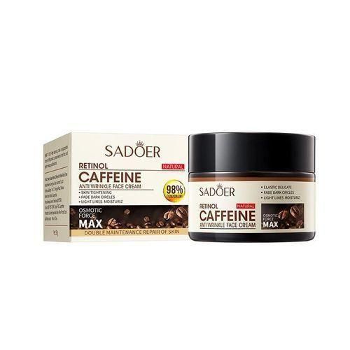 Sadoer Retinol & Caffeine Anti-Wrinkle Eye Cream – Dark Circles & Fine Lines Treatment, Firming Eye Care