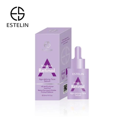 ESTELIN Facial Serum 30ml – Vitamin C, Hyaluronic Acid, Niacinamide, Retinol, Ceramide & Salicylic Acid – Brightening, Anti-Aging, Acne Treatment, Hydrating & Dark Spot Remover